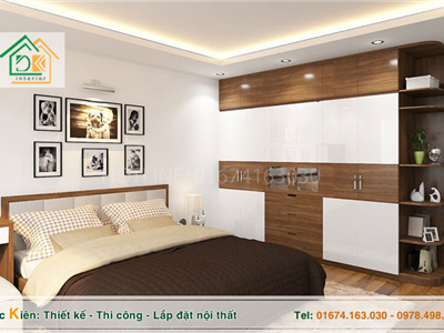 Thiết kế nội thất phòng ngủ phong cách hiện đại, sang trọng tại Hải Phòng