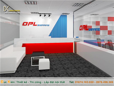 Thiết kế nội thất văn phòng công ty OPL Shipping đẹp hiện đại, ấn tượng